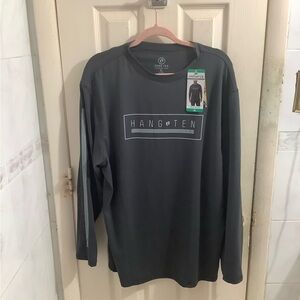 Hang Ten Men's Dark Gray Long Sleeve Shirt